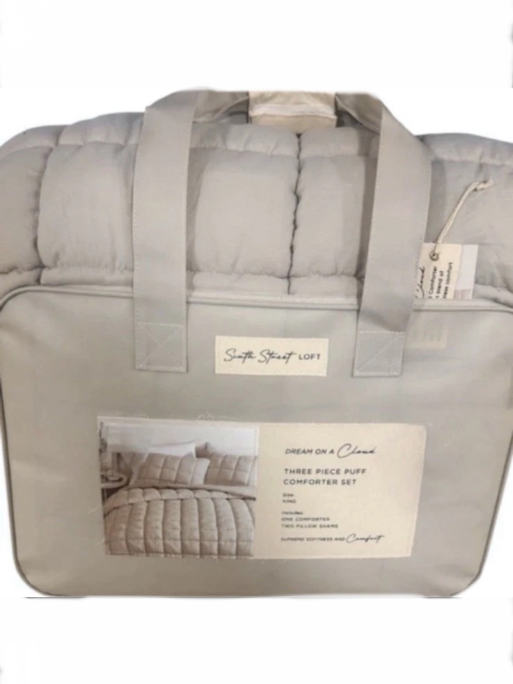 Sixth Street Loft Nude 3 Piece King Comforter Set 104”x90”